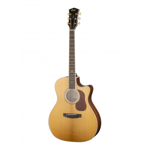 Электро-акустическая гитара, с чехлом, Cort Gold-A6-Bocote-WCASE-NAT